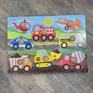 Melissa & Doug Vibrant Vehicle Puzzle